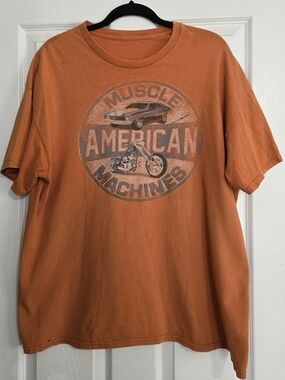 American Machines Graphic Tee - Orange
